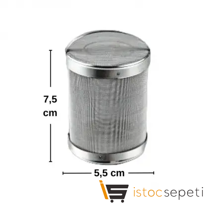 Red Kare Bitki Çayı Demliği 1.25 lt ve Kafes Tel Süzgeç