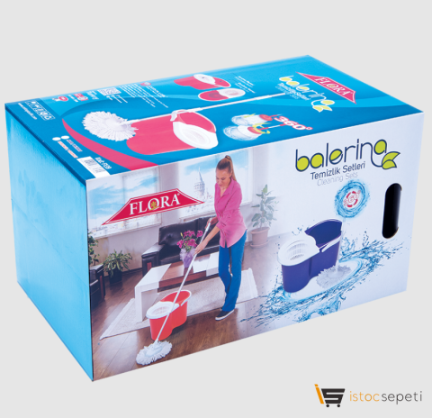 Flora Balerina Turkuaz Temizlik Seti F139