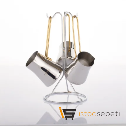 4 Parça Venüs Cezve Seti (Silver)