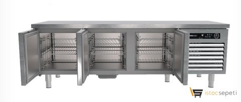 Portabianco CA-3N60 Cihaz Altı Üç Kapılı Buzdolabı 230 Lt