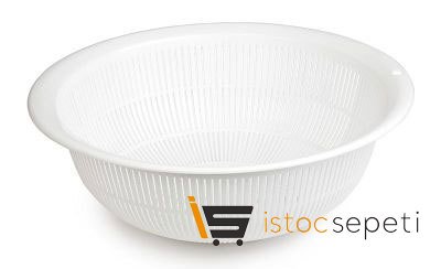 Yuvarlak Büyük Süzgeç 35 cm Beyaz