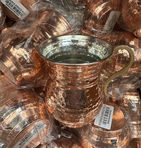 Bakır Ayran Maşafası Kulplu Lokanta Ayranlık