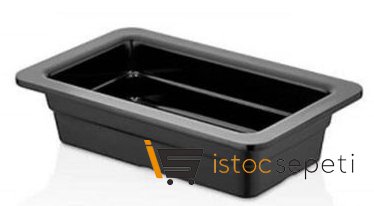 Külsan Thermoset Gastronom Küvet GN 1/4 26.5x16.2 cm 1.1 L Siyah