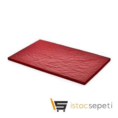 Külsan Thermoset Pano Taş Efektli GN 1/1 53x32.5 cm Kırmızı
