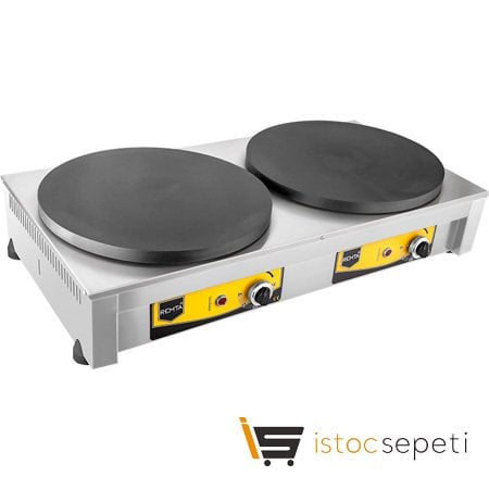 Elektrikli Çiftli Krep Pişirme Makinesi Remta KR2