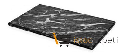 Külsan Thermoset Pano Mermer Görünümlü GN 1/1 53x32.5 cm Siyah