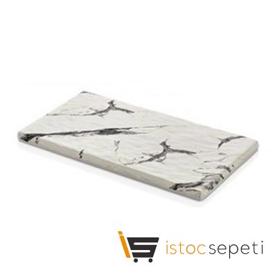 Külsan Thermoset Pano Mermer Görünümlü GN 1/3 17.7x32.5 cm Beyaz