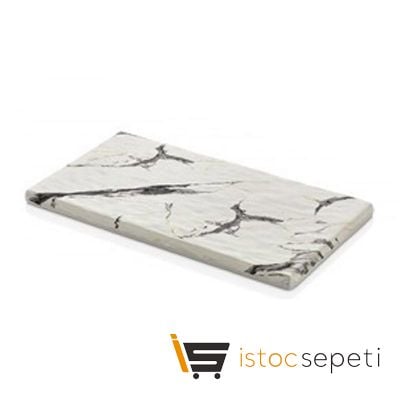 Külsan Thermoset Pano Mermer Görünümlü GN 1/3 17.7x32.5 cm Beyaz