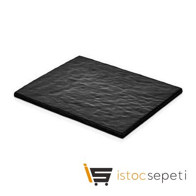 Külsan Thermoset Pano Taş Efektli GN 1/2 26.5x32.5 cm Siyah