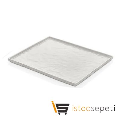 Külsan Thermoset Pano Taş Efektli GN 1/2 26.5x32.5 cm Beyaz