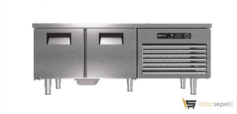 Portabianco CAU-2D60 Cihaz Altı Uzun Çift Kapılı Buzdolabı 150 Lt