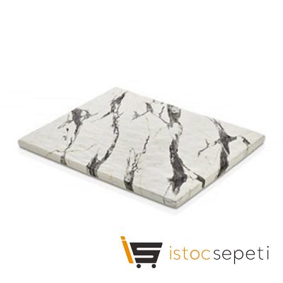 Külsan Thermoset Pano Mermer Görünümlü GN 1/2 26.5x32.5 cm Beyaz