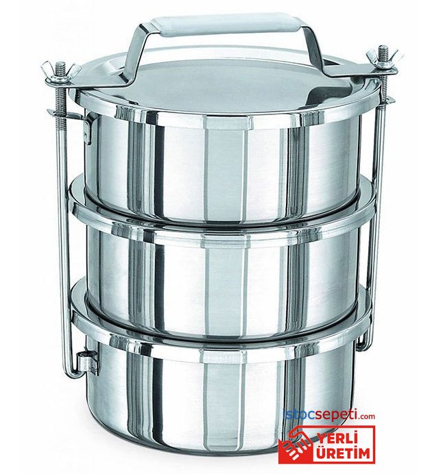 Sefer Tasları 22x11 12 Lt 3'Lü Yemek Taşıma 12 Kişilik