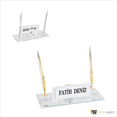 Kri̇stal Lüks Masa Seti Ebat: 25 x 10 cm Promosyon