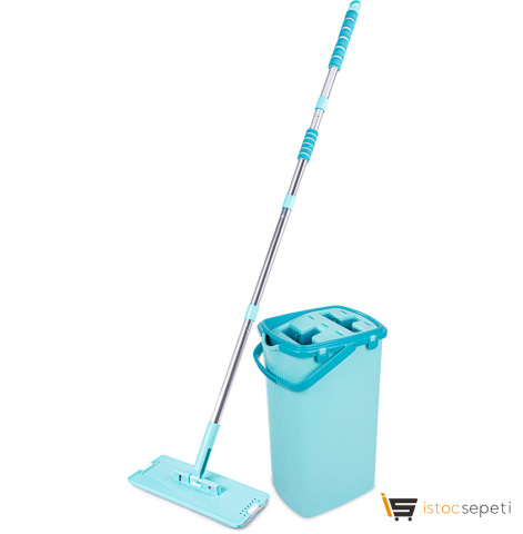 Flora Sihirli Tablet Turkuaz Mop Seti F394
