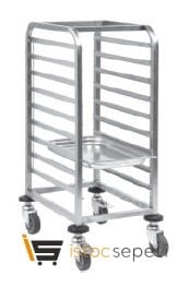 Trolley Tepsi Taşıma Arabası Alçak MB 150X2