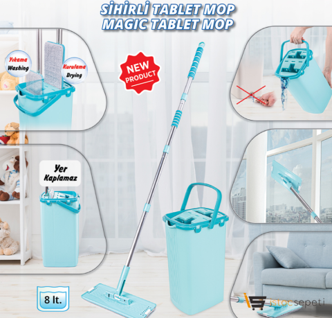 Flora Sihirli Tablet Fransız Pembesi Mop Seti F394