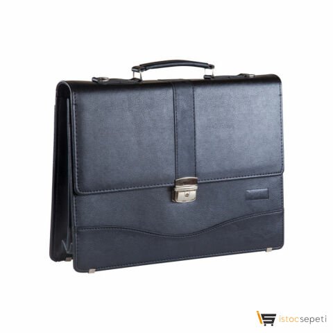 Siyah Laptop Bölmeli Evrak Çantası Ebat: 40 x 28 cm Promosyon