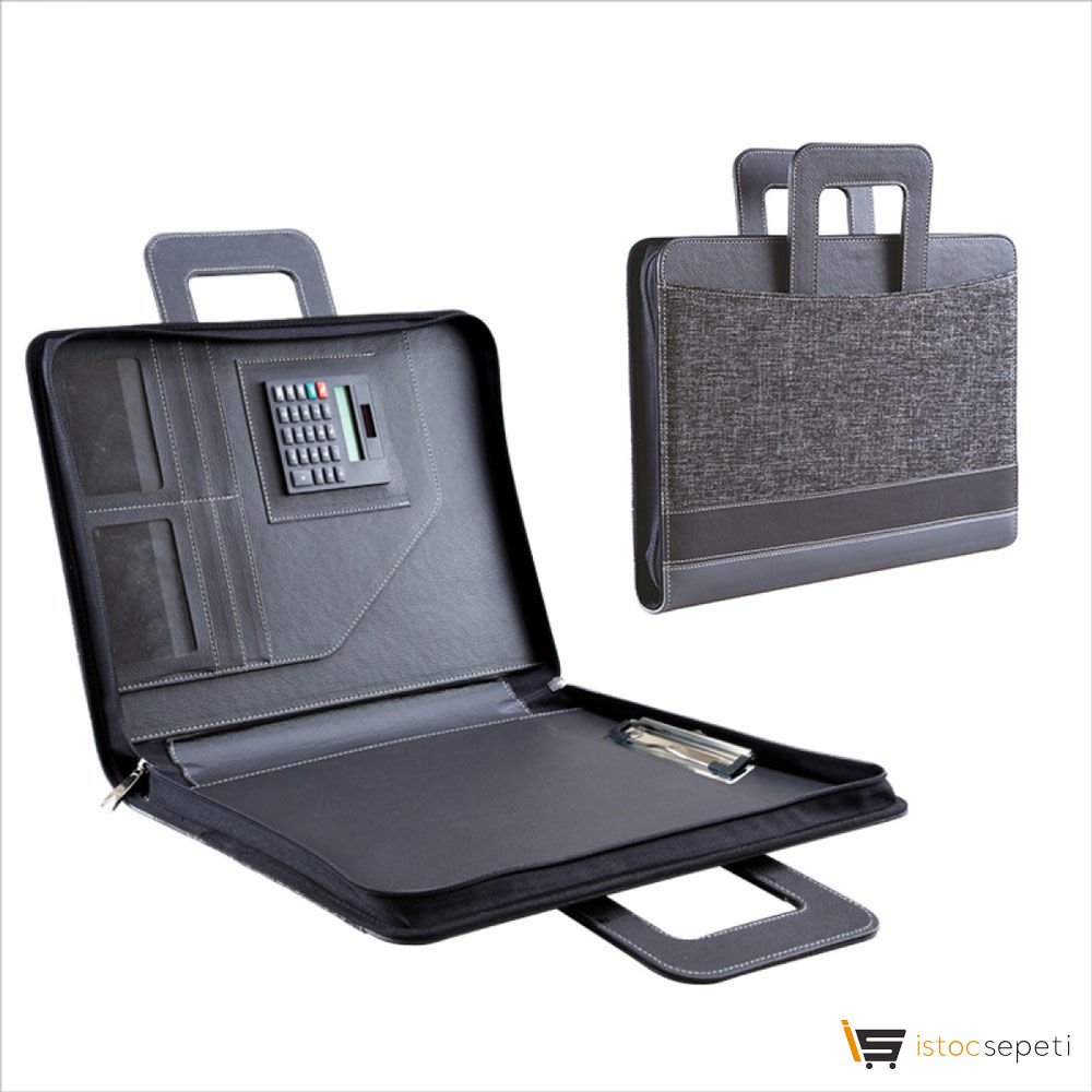 Siyah Sekreterlikli Evrak Çantası Ebat: 37 x 28 cm Promosyon