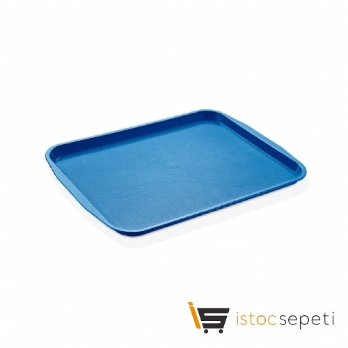 27x36 cm Servis Tepsisi Mavi Lokanta Büfe Restoran Tepsileri