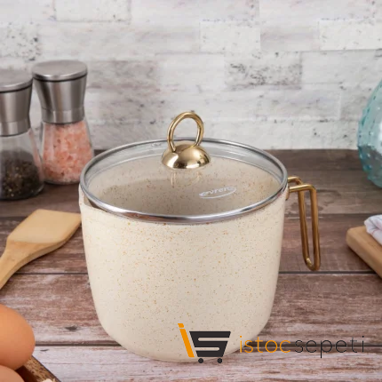 16 cm Cream Bardak Model Kapaklı Sütlük 1.5 lt