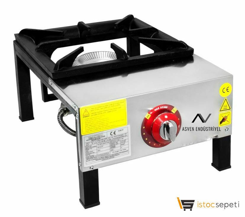 Tek Yanışlı Doğalgazlı Lokanta Ocağı Kısa Ayaklı