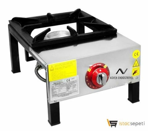 Tek Yanışlı Doğalgazlı Lokanta Ocağı Kısa Ayaklı