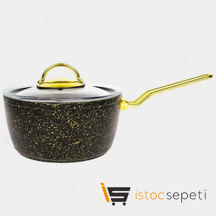18 cm Gold Stone Ezme Seri Kapaklı Sütlük 1.6 lt