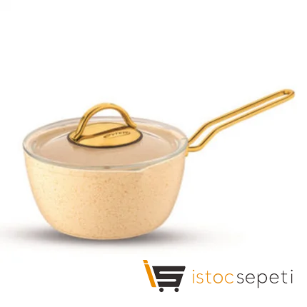 18 cm Cream Ezme Seri Kapaklı Sütlük 1.6 lt