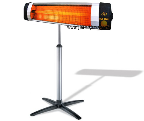 Sun Star 2500 Watt İnfrared Isıtıcı + Ayak Hediyeli! + Kampanyalı Fiyat!!