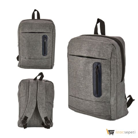 Gri Sırt Çantası Ebat: 30 x 40 x 10 cm Promosyon