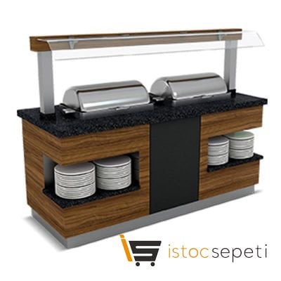 Empero Sümela Sıcak Servis Ünitesi Nefeslikli 1 Chafing Dish