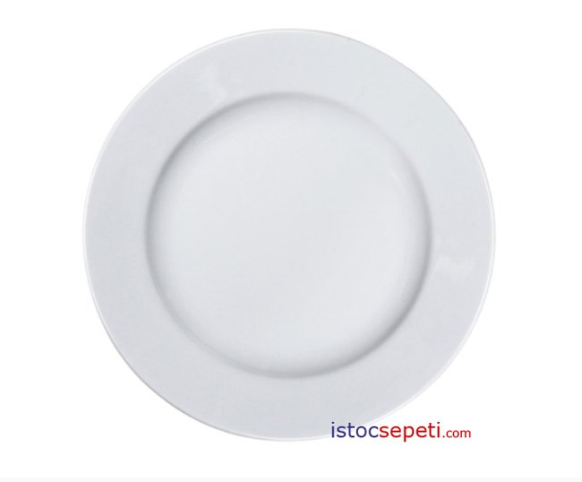 Kırılmaz Düz Tabak 25 cm Yuvarlak Servis Tabağı