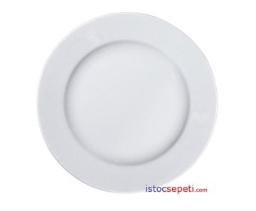 Kırılmaz Düz Tabak 25 cm Yuvarlak Servis Tabağı
