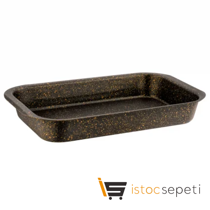 30x17 Cm Gold Stone Dikdörtgen Fırın Tepsisi 1.5 Lt