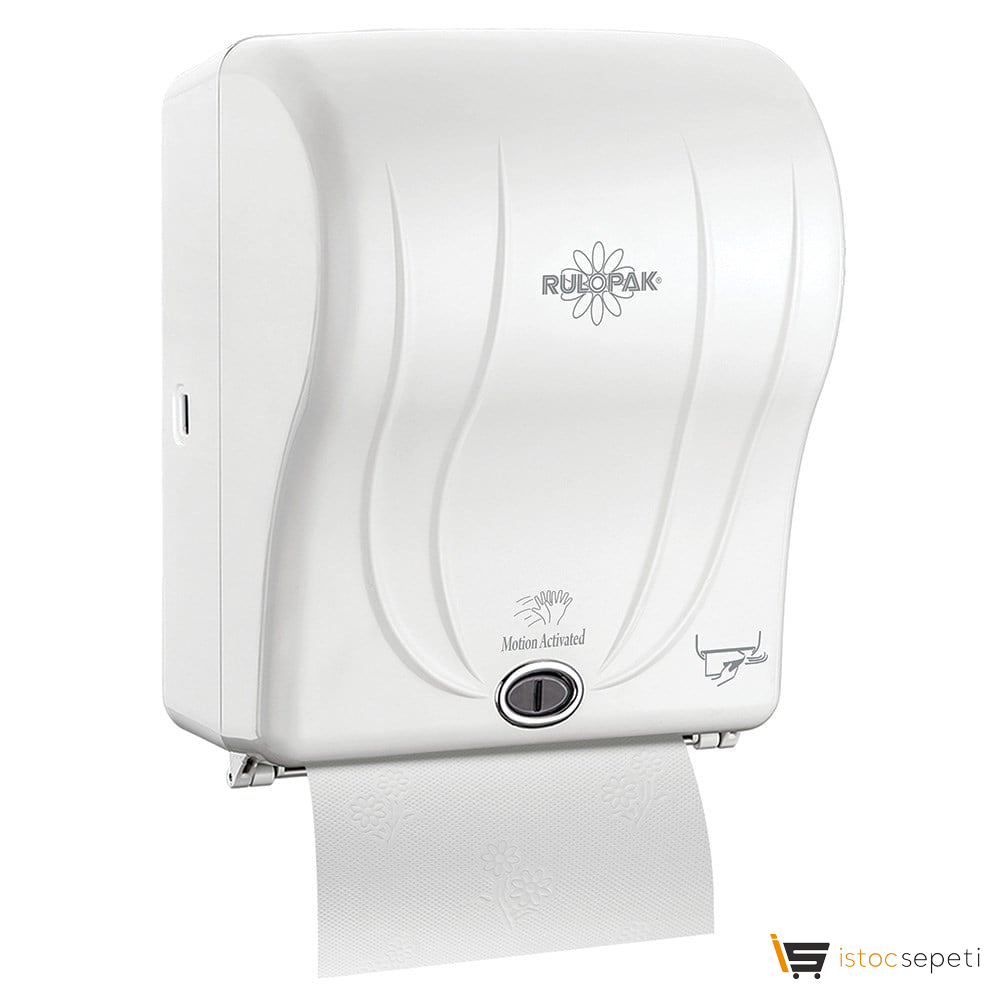 Rulopak Sensörlü Kağıt Havlu Dispenseri 21 Cm Beyaz