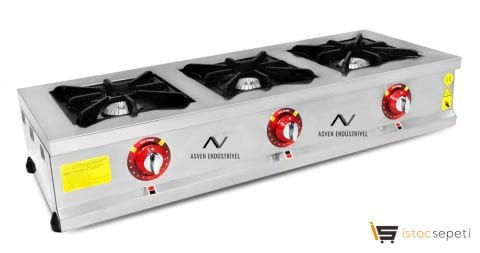 Üçlü Doğalgazlı CE Belgeli Set Üstü Ocak