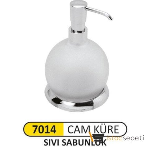 Arı Metal 7014 Cam Küre Sıvı Sabunluk 400 ml