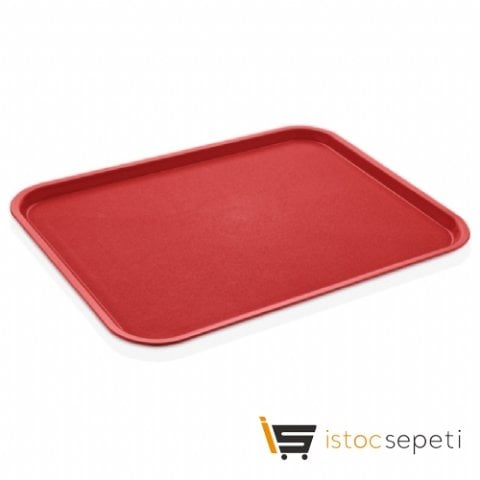 37 Cm X 48 Cm Servis Tepsisi PP Kırmızı