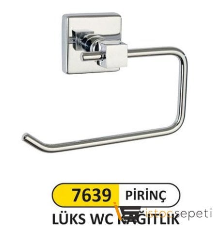 Arı Metal 7639 Prinç Lüks Wc Kağıtlık