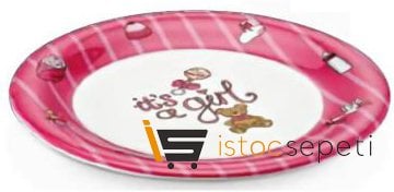 Külsan Thermoset Baby Life Bebek Tabağı 21 cm Pembe