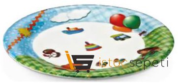 Külsan Thermoset Baby Life Bebek Tabağı 21 cm Mavi-Yeşil