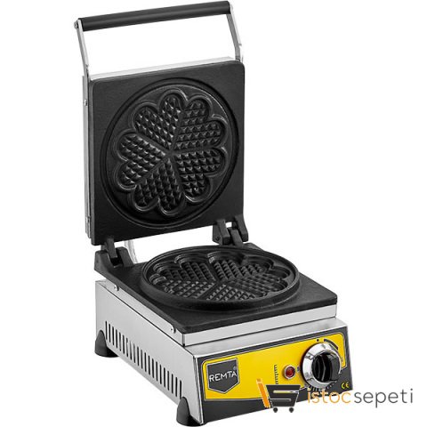 Döküm Plakli Waffle Makinası Remta Çiçek Model 21cm Çaplı