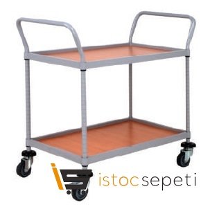 Trolley Servis İki Katlı / Ahşap