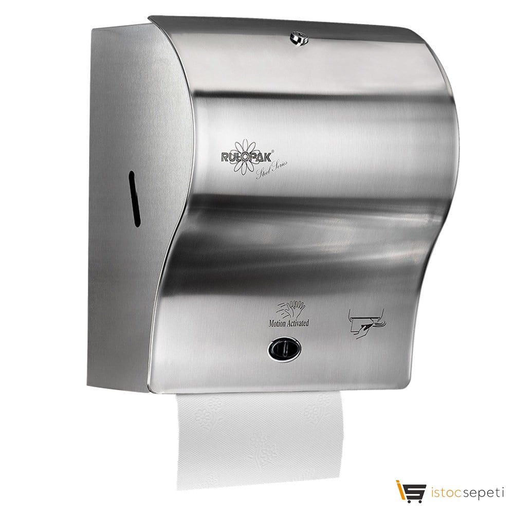 Rulopak Sensörlü Kağıt Havlu Dispenseri  Paslanmaz 21 Cm