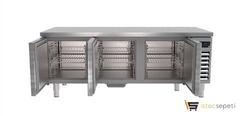 Portabianco CAK-3N60 Cihaz Altı Kısa Üç Kapılı Buzdolabı 230 Lt