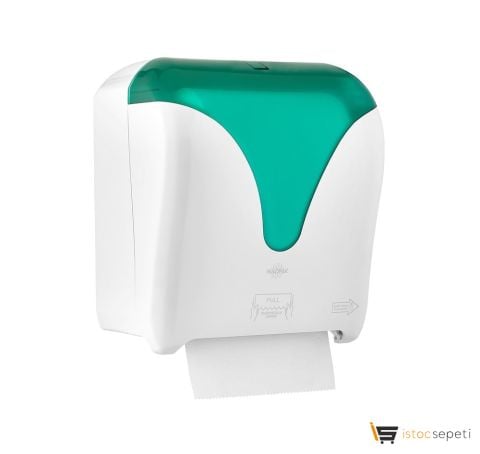 Rulopak Elite Autocut Kağıt Havlu Dispenseri 21 Cm Yeşil