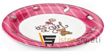 Külsan Thermoset Baby Life Bebek Tabağı 19 cm Pembe