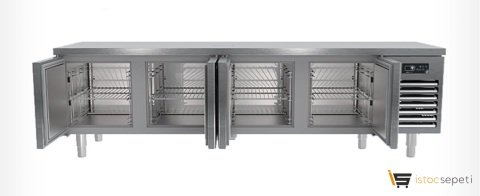 Portabianco CAK-4N70 Cihaz Altı Kısa Dört Kapılı Buzdolabı 350 Lt