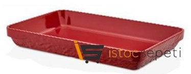 Külsan Thermoset Olie Servis 40x26 cm Kırmızı